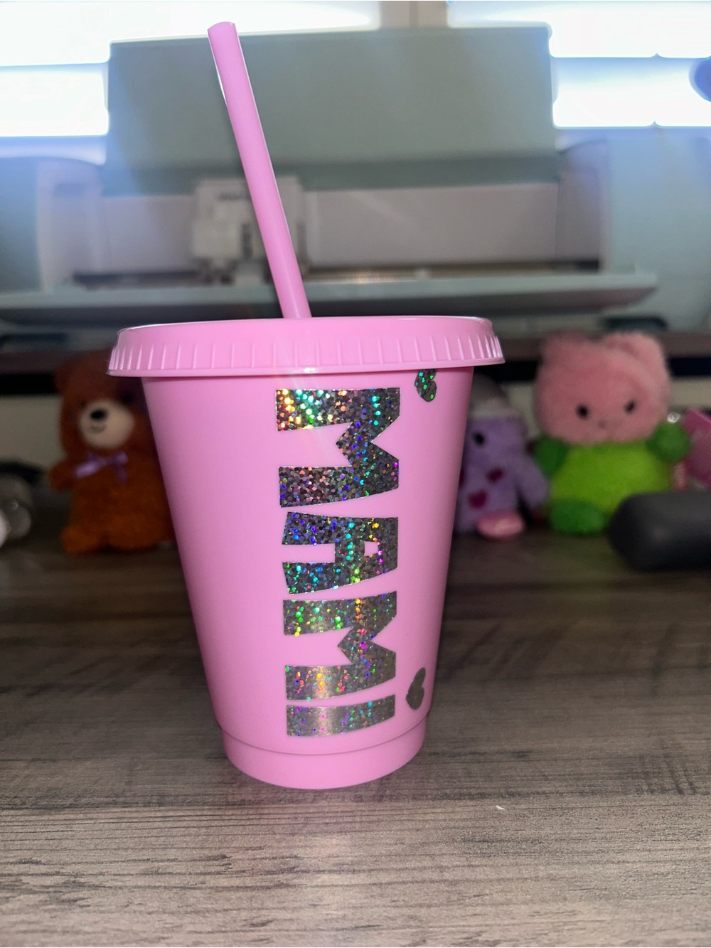 Custom kids pink cup